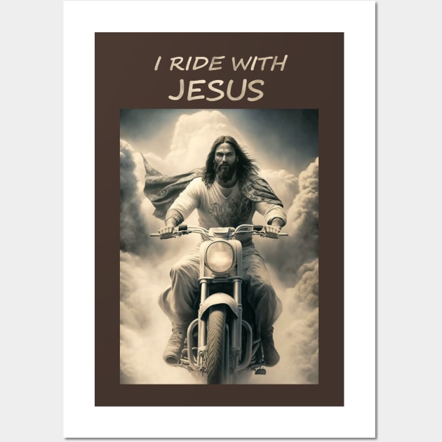 Jesus rides with me Wall Art by infernoconcepts